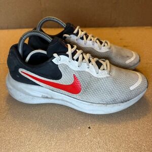 Nike Revolution 6 Next Nature Mens 7 Running Shoes Grey Black Red FB2207-102